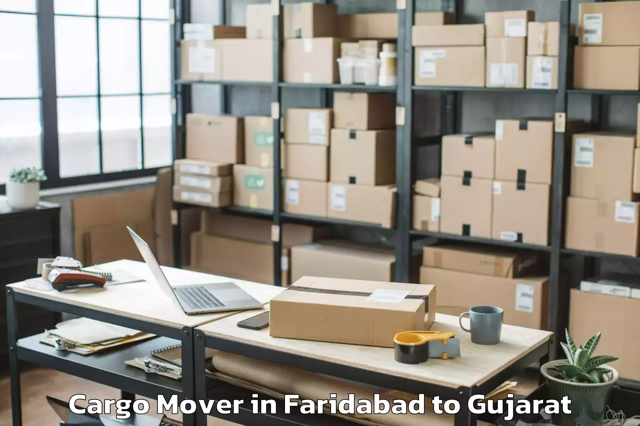 Trusted Faridabad to Sanand Cargo Mover